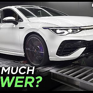 On the dyno with the MK8 Golf R AWD turbo - Modified by UGP | fullBOOST