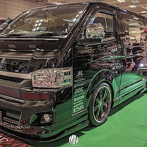LEGANCE HIACE NARROW S-GL OAM2022 - レガンス ハイエース ナロー ブラックスタイル 大阪オートメッセ2022