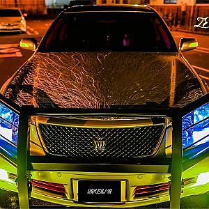 ゼロクラウン ランクルプラド グリルガード装着 グラインダータトゥー - TOYOTA ZERO CROWN JDM VIPSTYLE equiped Landcruiser GrilleGuard