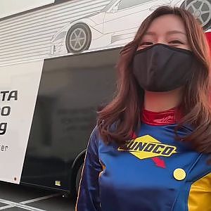 37号車TGR TEAM au TOM'S SUNOCOイメージガール遊馬りえチーム紹介