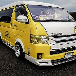 YELLOW TOYOTA HIACE classic style 小径ホイール クラシックスタイル ハイエースカスタム - SBM2023