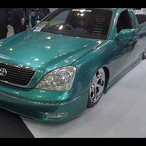 GAUS CF-16 50シーマに30セルシオ顔面移植 ＋ リアはトラック化 群馬自動車大学校 - TAS2023 東京オートサロン2023