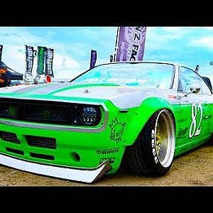 (HD)MANZ FACTORY NISSAN Silvia S14 Rocket Bunny 日産シルビアS14ロケットバーニー - スタンスネイション大阪2017