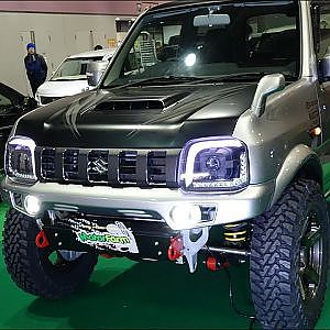 (4K)MOTOR FARM SUZUKI JIMNY LIFT-UP custom モーターファーム ジムニーリフトアップカスタム - 大阪オートメッセ2018