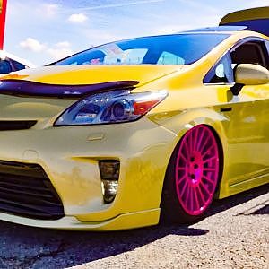 (4K)saucincrew 30PRIUS Hybrid US style US仕様の30系プリウスハイブリッドカスタム - スーパーカーニバル2017