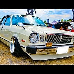 (HD)TOYOTA CORONA MARKII Grande 旧車・トヨタ・コロナマークIIグランデ  - スタンスネイション大阪2017
