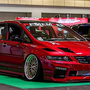 NBT HONDA RED ODYSSEY RB3 OAM2022 - ホンダ 赤 オデッセイ カスタム 大阪オートメッセ2022