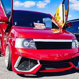 (4K)HONDA STEPWGN dress up VIP style ステップワゴンVIPワゴンカスタム  - スーパーカーニバル2017