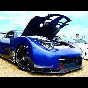(HD)MAZDA RX-7 FD3S suportscar ゴリゴリのスポーツカー仕様のFD - スタンスネイション大阪2017