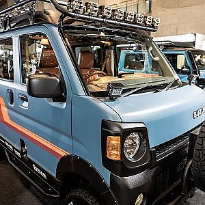 OUTCLASS SUZUKI JIMRY EVERY faceswaped to JIMNY TAS2022 - アウトクラスカーズ  ジムリィ ジムニー顔のエブリィ 東京オートサロン2022