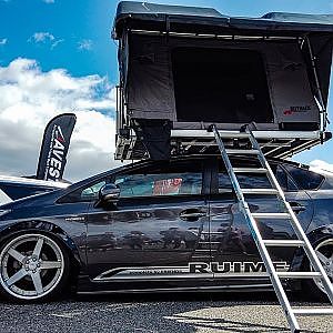 (4K)ルイフ 30系プリウス ルーフ型電動折り畳みテント RUIMF PRIUS ROOF TENT - カスタマイズカーニバル 2019