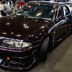 (4K)NISSAN SKYLINE R33 GT-R modified 日産スカイラインR33 GT-R カスタム - 名古屋オートトレンド2018